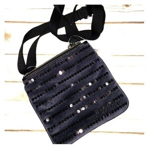 Juicy Couture navy sequin crossbody NWT